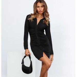 NWT Black long sleeve mini dress (Hello Molly)